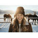 Bonnet Cheval Noir et Marron en Laine Mode Tendance BONNETS Nyls Création