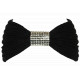 Bandeau Laine Femme Strass Noir Classe Headband Hiver Esfye Bandeau Nyls Création