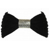 Bandeau Laine Femme Strass Noir Classe Headband Hiver Esfye