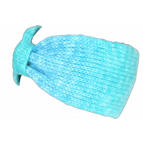 Bandeau Laine Femme Bleu Turquoise Noeud Chic Headband Hiver Ellye Bandeau Nyls Création
