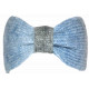 Bandeau Laine Femme Gris Bleu Noeud Chic Headband Hiver Ellye Bandeau Nyls Création