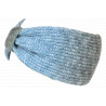 Bandeau Laine Femme Gris Bleu Noeud Chic Headband Hiver Ellye