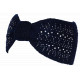 Bandeau Strass Femme Bleu Laine Noeud Classe Headband Hiver Merry Bandeau Nyls Création