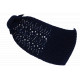Bandeau Strass Femme Bleu Laine Noeud Classe Headband Hiver Merry Bandeau Nyls Création