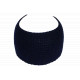 Bandeau Strass Femme Bleu Laine Noeud Classe Headband Hiver Merry Bandeau Nyls Création