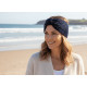 Bandeau Strass Femme Bleu Laine Noeud Classe Headband Hiver Merry Bandeau Nyls Création