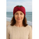 Bandeau Strass Femme Rouge en Laine Noeud Classe Headband Hiver Merry Bandeau Nyls Création