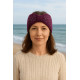 Bandeau Strass Femme Violet en Laine Noeud Classe Headband Hiver Merry Bandeau Nyls Création