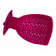 Bandeau Strass Femme Violet en Laine Noeud Classe Headband Hiver Merry Bandeau Nyls Création