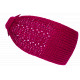 Bandeau Strass Femme Violet en Laine Noeud Classe Headband Hiver Merry Bandeau Nyls Création