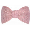 Bandeau Strass Femme Rose en Laine Noeud Classe Headband Hiver Merry
