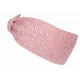 Bandeau Strass Femme Rose en Laine Noeud Classe Headband Hiver Merry Bandeau Nyls Création