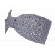 Bandeau Strass Femme Gris en Laine Noeud Classe Headband Hiver Merry Bandeau Nyls Création