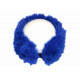 Bandeau Fourrure Bleu Electrique Elegant Headband Hiver Chaud Maïa Bandeau Nyls Création