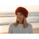 Bandeau Fourrure Rouge Elegant Headband Hiver Chaud Maïa Bandeau Nyls Création