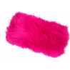 Bandeau Fourrure Rose Fuchsia Elegant Headband Hiver Chaud Maïa