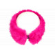 Bandeau Fourrure Rose Fuchsia Elegant Headband Hiver Chaud Maïa Bandeau Nyls Création
