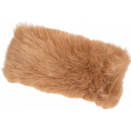 Bandeau Fourrure Marron Elegant Headband Hiver Chaud Maïa Bandeau Nyls Création