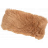 Bandeau Fourrure Marron Elegant Headband Hiver Chaud Maïa