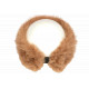 Bandeau Fourrure Marron Elegant Headband Hiver Chaud Maïa Bandeau Nyls Création