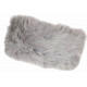 Bandeau Fourrure Gris Elegant Headband Hiver Chaud Maïa Bandeau Nyls Création