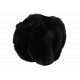 Cache Oreilles Noir en Fourrure Chaud et Classe Piable Hearver Bandeau Nyls Création
