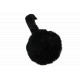Cache Oreilles Noir en Fourrure Chaud et Classe Piable Hearver Bandeau Nyls Création