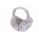 Cache Oreilles Gris en Fourrure Chaud et Classe Piable Hearver Bandeau Nyls Création