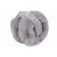 Cache Oreilles Gris en Fourrure Chaud et Classe Piable Hearver Bandeau Nyls Création