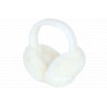 Cache Oreilles Blanc en Fourrure Chaud et Classe Piable Hearver