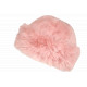 Toque Chapka Fourrure Rose Femme Classe Doublure Polaire Masha BONNETS Nyls Création