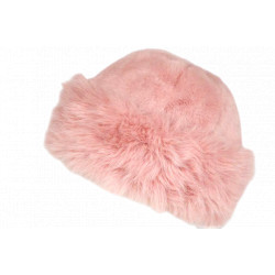 Toque Chapka Fourrure Rose Femme Classe Doublure Polaire Masha BONNETS Nyls Création