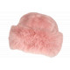 Toque Chapka Fourrure Rose Femme Classe Doublure Polaire Masha BONNETS Nyls Création