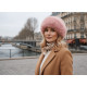 Toque Chapka Fourrure Rose Femme Classe Doublure Polaire Masha BONNETS Nyls Création