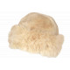 Toque Chapka Fourrure Beige Femme Classe Doublure Polaire Masha BONNETS Nyls Création