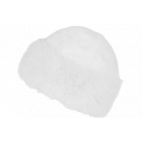 Toque Chapka Fourrure Blanche Femme Classe Doublure Polaire Masha BONNETS Nyls Création