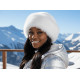 Toque Chapka Fourrure Blanche Femme Classe Doublure Polaire Masha BONNETS Nyls Création