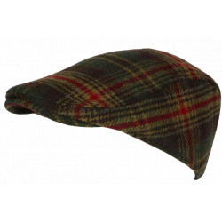 Béret Casquette Chasse Verte Carreaux Laine Chaude Confort Hunter CASQUETTES Nyls Création
