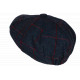 Casquette Gavroche Bleue et Rouge en Laine Style Anglais Vintage Surwal CASQUETTES Nyls Création
