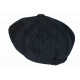Casquette Gavroche en Laine Bleue Patchwork Style Anglais Vintage Surwal CASQUETTES Nyls Création