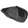 Casquette Gavroche Gris Patchwork en Laine Style Anglais Vintage Surwal