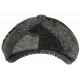 Casquette Gavroche Gris Patchwork en Laine Style Anglais Vintage Surwal CASQUETTES Nyls Création