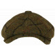 Casquette Gavroche Verte en Laine Carreaux Style Anglais Vintage Surwal CASQUETTES Nyls Création