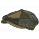 Casquette Gavroche Verte Patchwork en Laine Style Anglais Vintage Surwal CASQUETTES Nyls Création