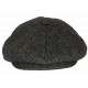 Casquette Gavroche Grise en Laine à Chevrons Style Anglais Vintage Surwal CASQUETTES Nyls Création