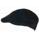 Béret Casquette Plate Bleue Patchwork en Laine Style Anglais Landwel CASQUETTES Nyls Création