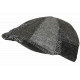 Béret Casquette Plate Grise Patchwork en Laine Style Anglais Landwel CASQUETTES Nyls Création