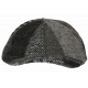 Béret Casquette Plate Grise Patchwork en Laine Style Anglais Landwel CASQUETTES Nyls Création
