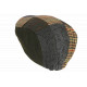 Béret Casquette Patchwork Verte et Beige en Laine Style Anglais Uxwel CASQUETTES Nyls Création