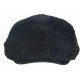 Béret Casquette Patchwork Bleue et Noire en Laine Style Anglais Uxwel CASQUETTES Nyls Création